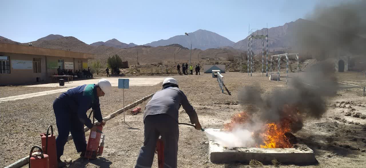 برگزاری مانور امداد و نجات در معادن زغالسنگ کرمان